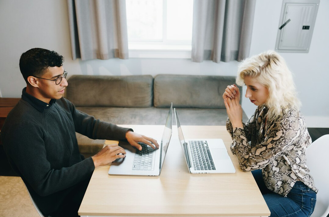 couple discussing finances at home