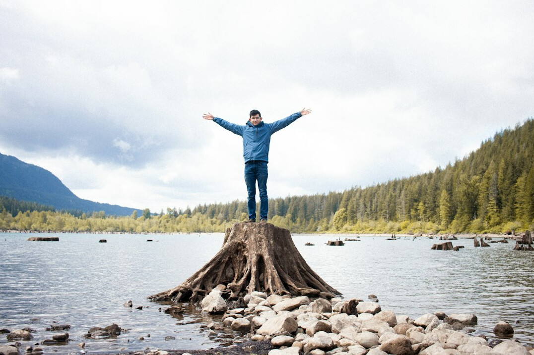 person achieving financial goals